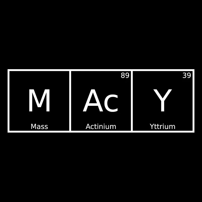Macy Name First Name Chemistry Periodic Table Elements