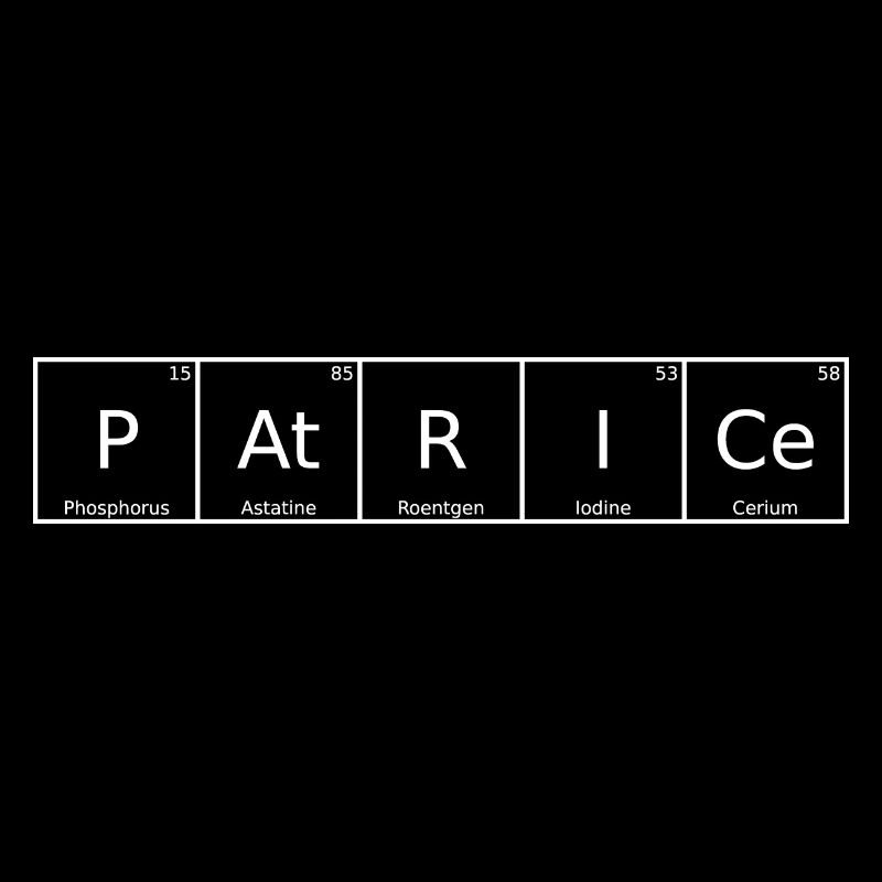 Patrice Name First Name Chemistry Periodic Table Element