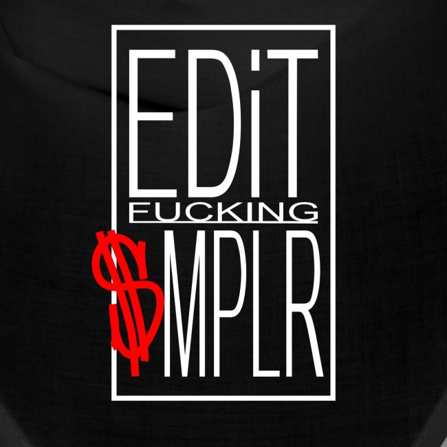 EDiT SMPLR shirt logo hvid