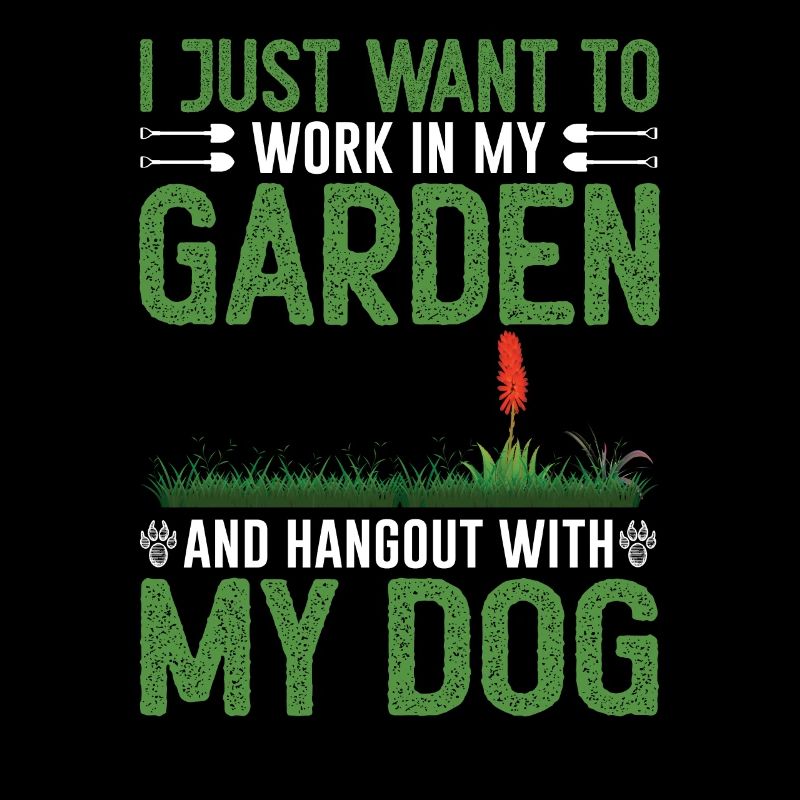 Hundebesitzer Gärtner Gartenarbeit Geschenk
