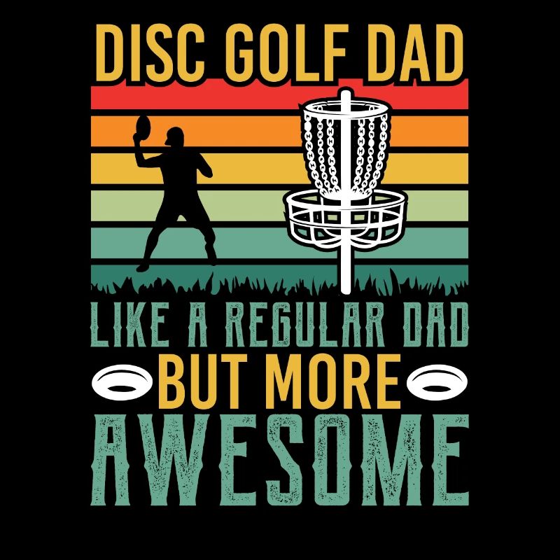 Disc Golf Vater Frisbee Korb Papa Abwurf