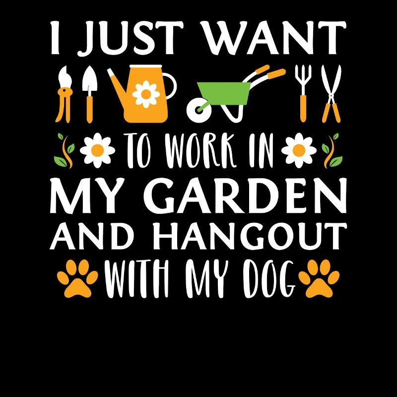 Hundebesitzer Gärtner Gartenarbeit Geschenk