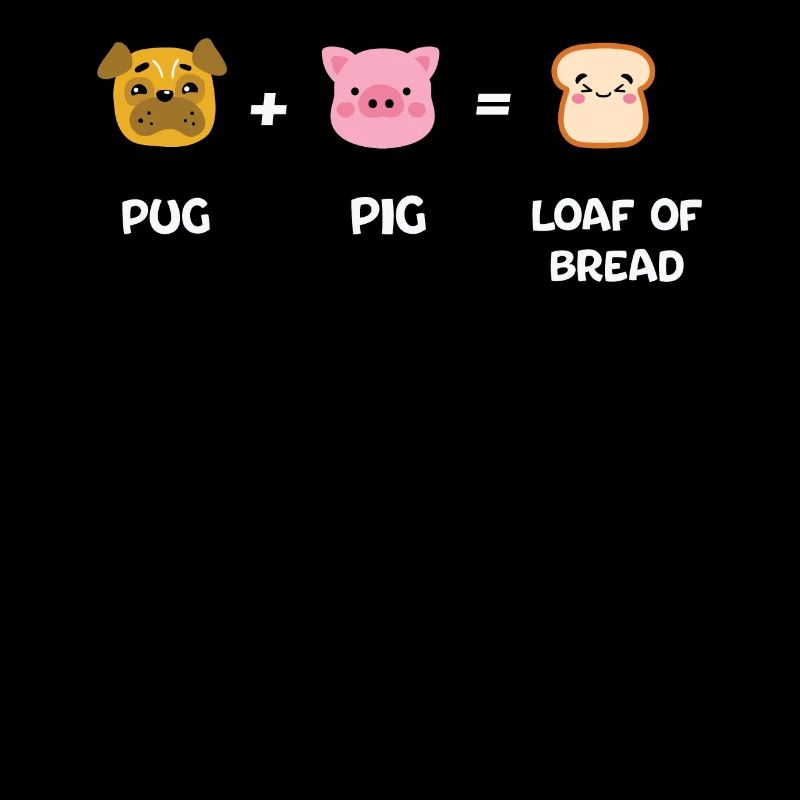 Pug Dog Pig Pig Dog Connection Gift