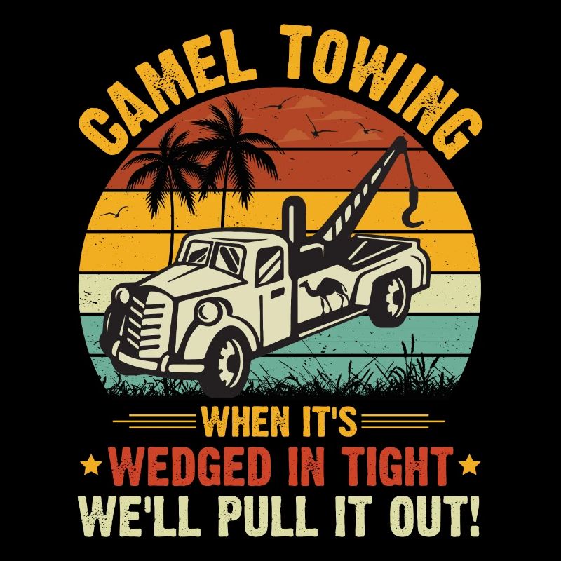 Cool Cartoon Camel Towing
