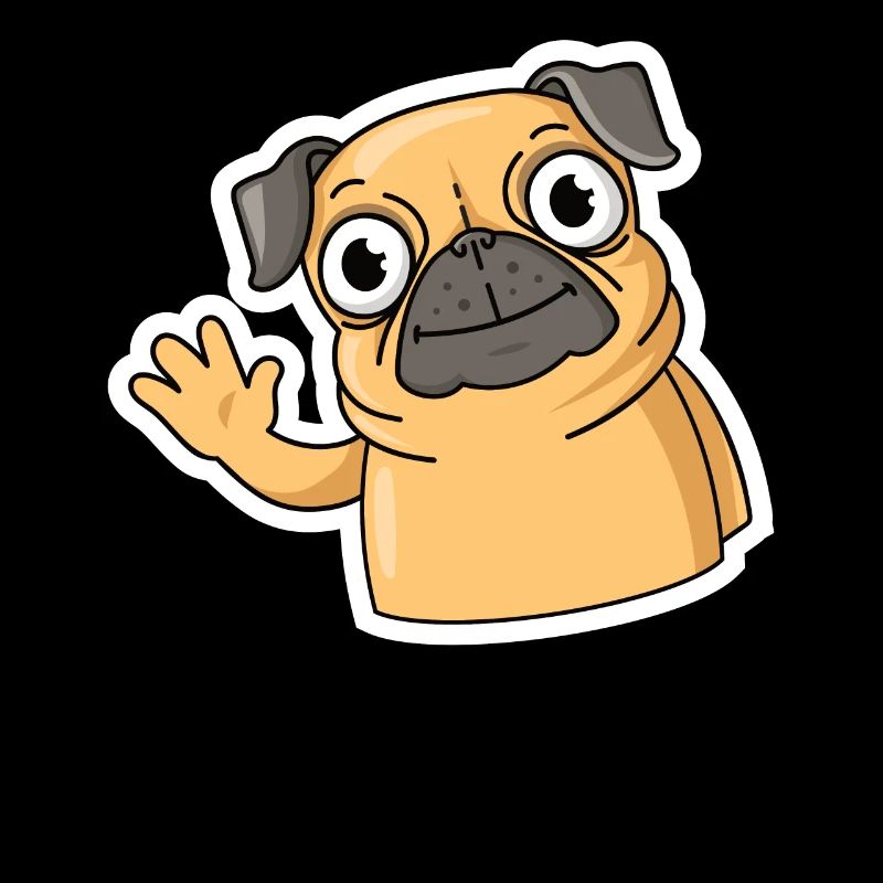 Süßer Mops Leben Welpe Hundebesitzer Mopsliebe