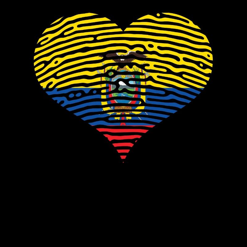 Drapeau du cœur de l’Équateur Drapeau espagnol