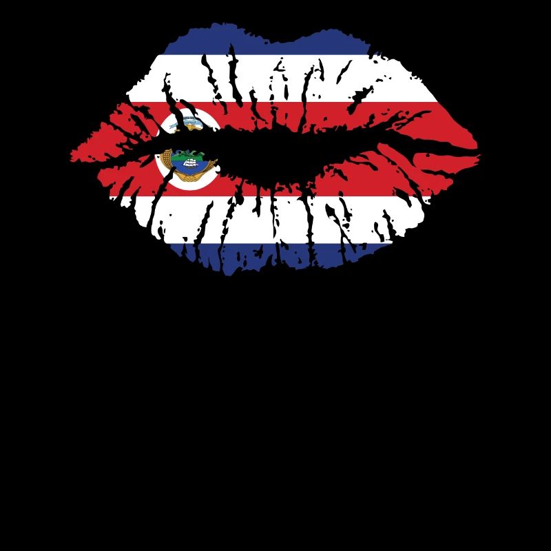 Drapeau du Costa Rica Flag Coeur