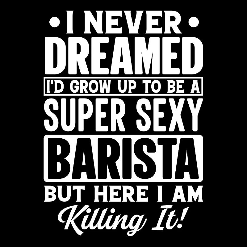 Stolzer Barista Beruf Kaffee Catering Espresso