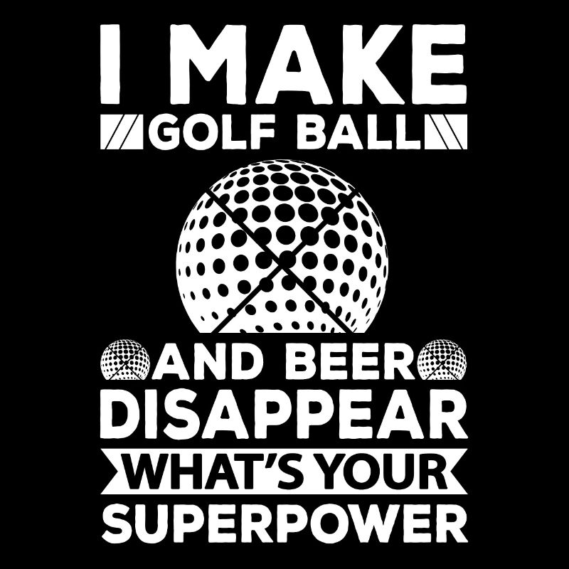Golf Beer Tee Golf Ball Golfer Drink