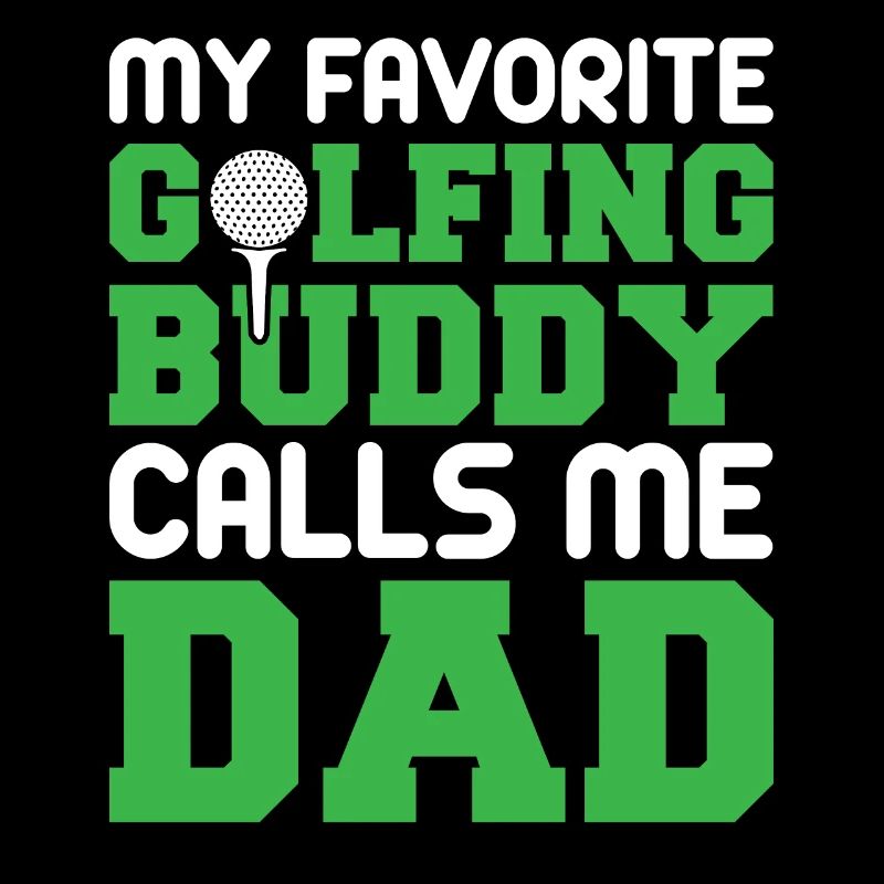 Golf Père Golfeur Meilleur Père Terrain de golf Papa Son