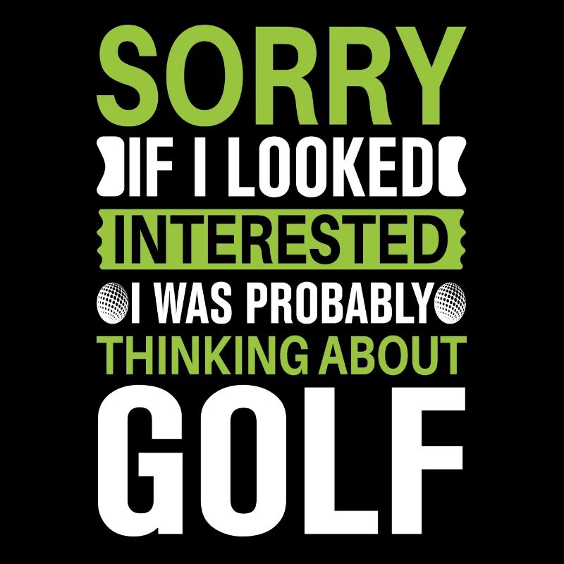 Golf Golfer Geschenk Hobby Verein Spruch