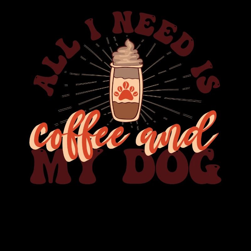 Coffee Cup Dog Coffee Lovers Statement