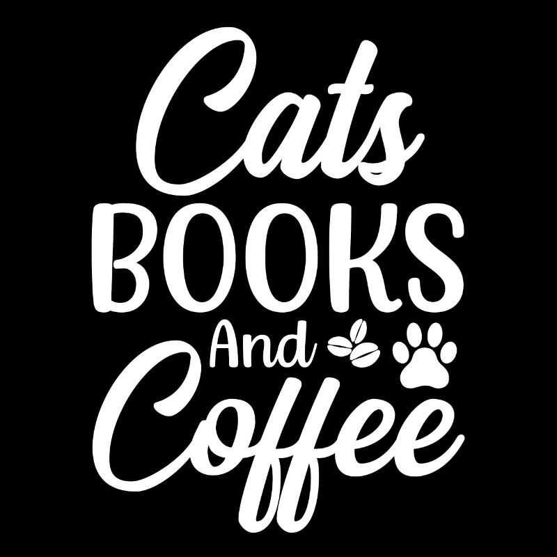 Katzen Bücher Kaffee Katzenbesitzer Kaffeetrinker