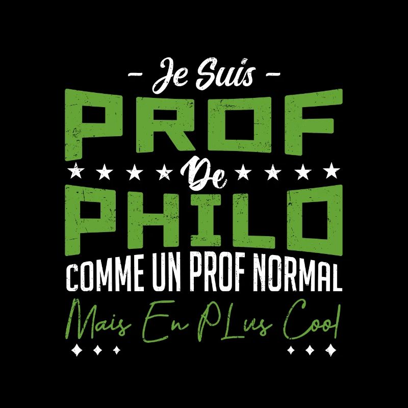 Je suis un prof de philo