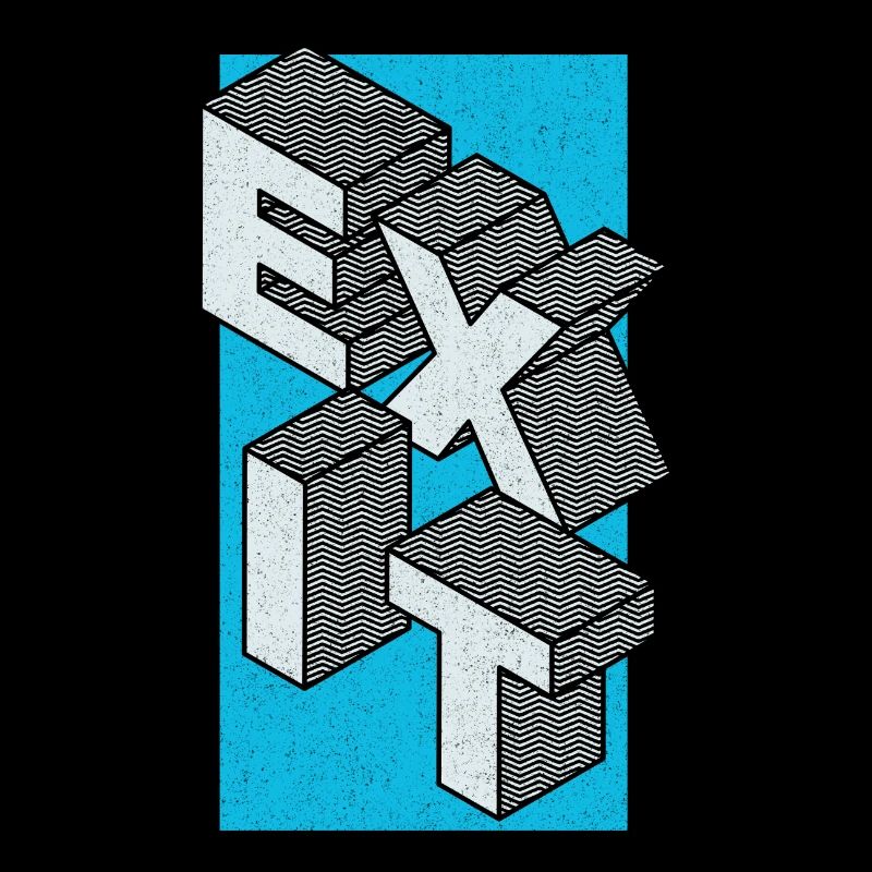 Exit - den Ausgang nehmen in blau