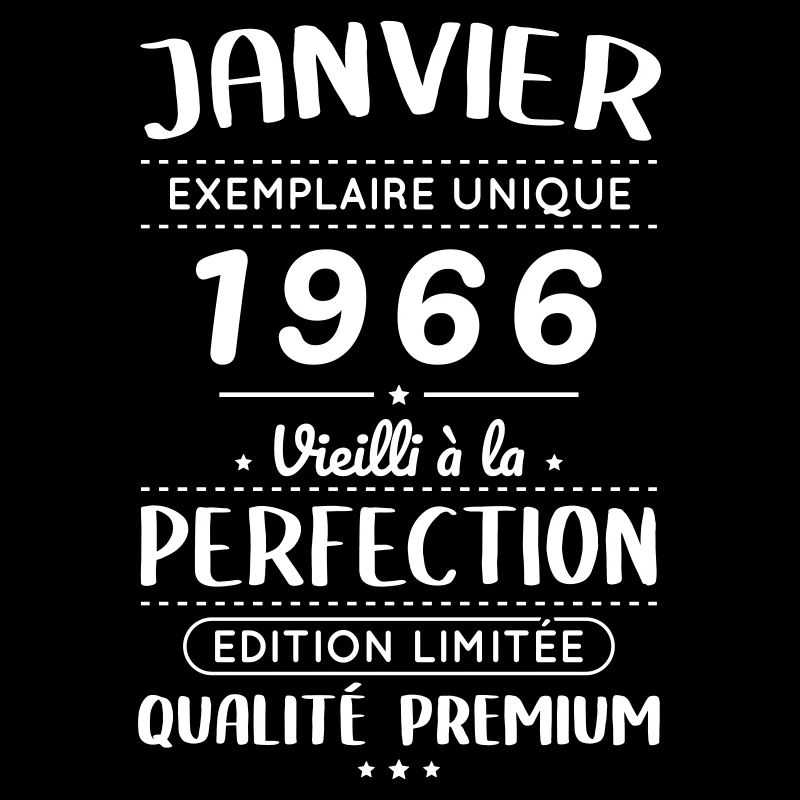 Anniversaire 60 ans - Janvier 1966 Perfection