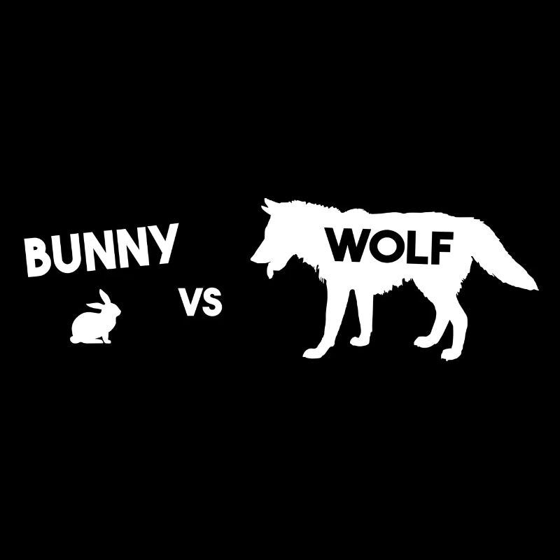 Rabbit vs Wolf, the funny T-shirt