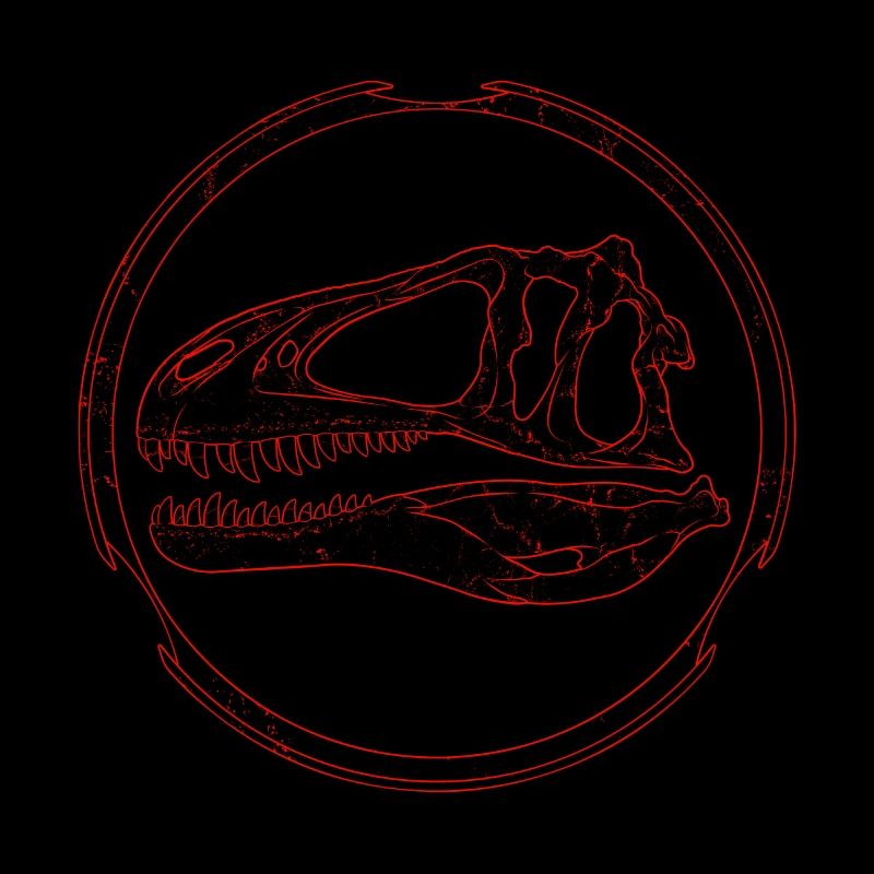 Acrocanthosaurus Fossilschädel