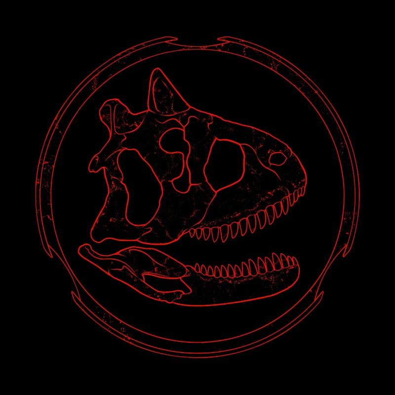 Crâne fossile de Carnotaurus