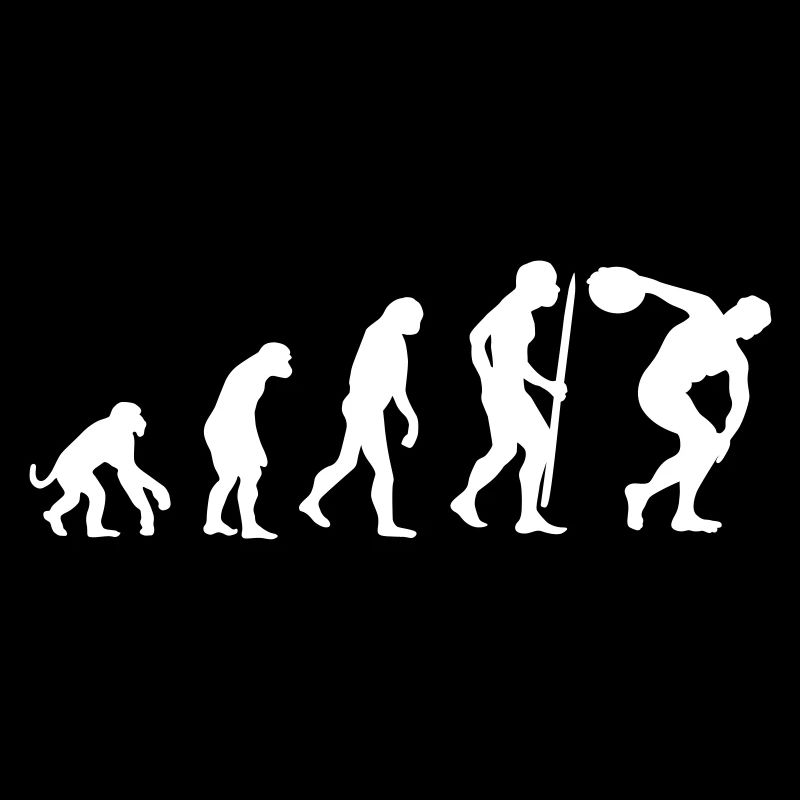 Evolution Diskuswurf Athlet Diskuswerfer