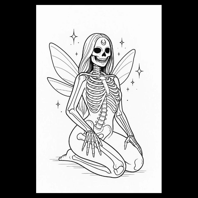 Magic Skeleton with Wings