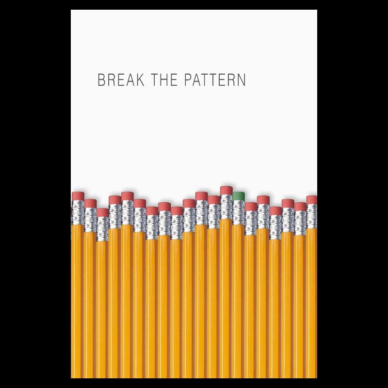 Break the Pattern Minimalist Statement Design