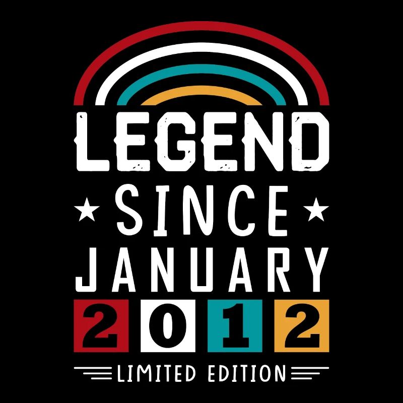 2012 Legend Since Birthday Gift Janvier