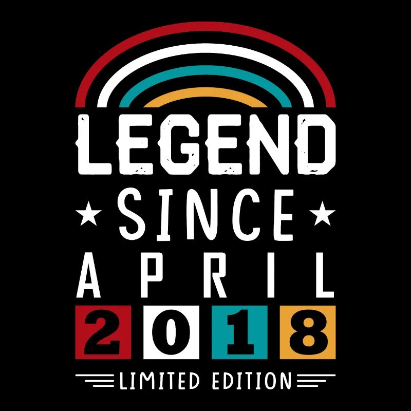 2018 Legend Since Geburtstag Geschenk April