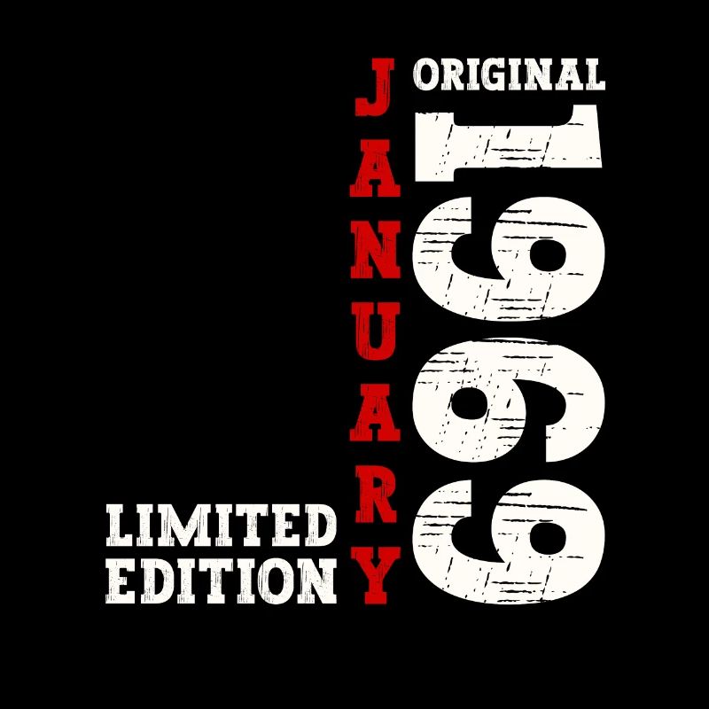 55e anniversaire Original janvier né 1969