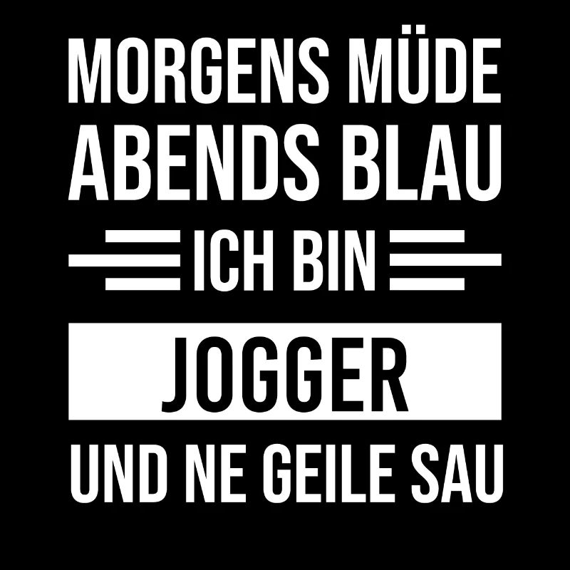 Morgens Müde Abends Blau Jogger