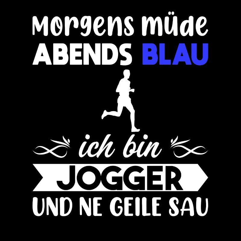 Morgens Müde Abends Blau Jogger