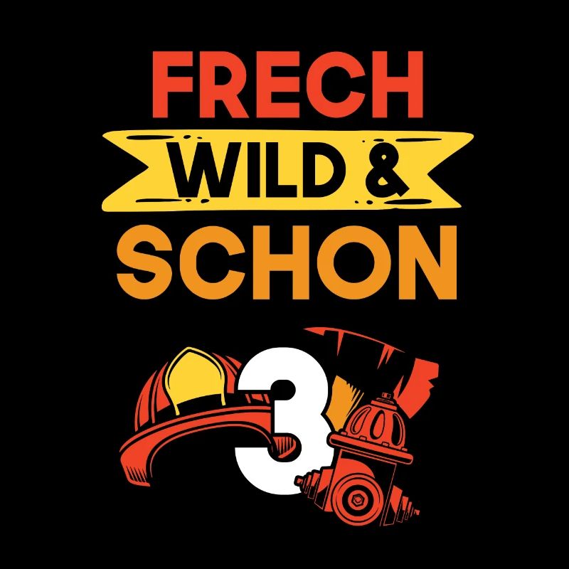 3 Jahre Geburtstag Junge Mädchen Feuerwehr