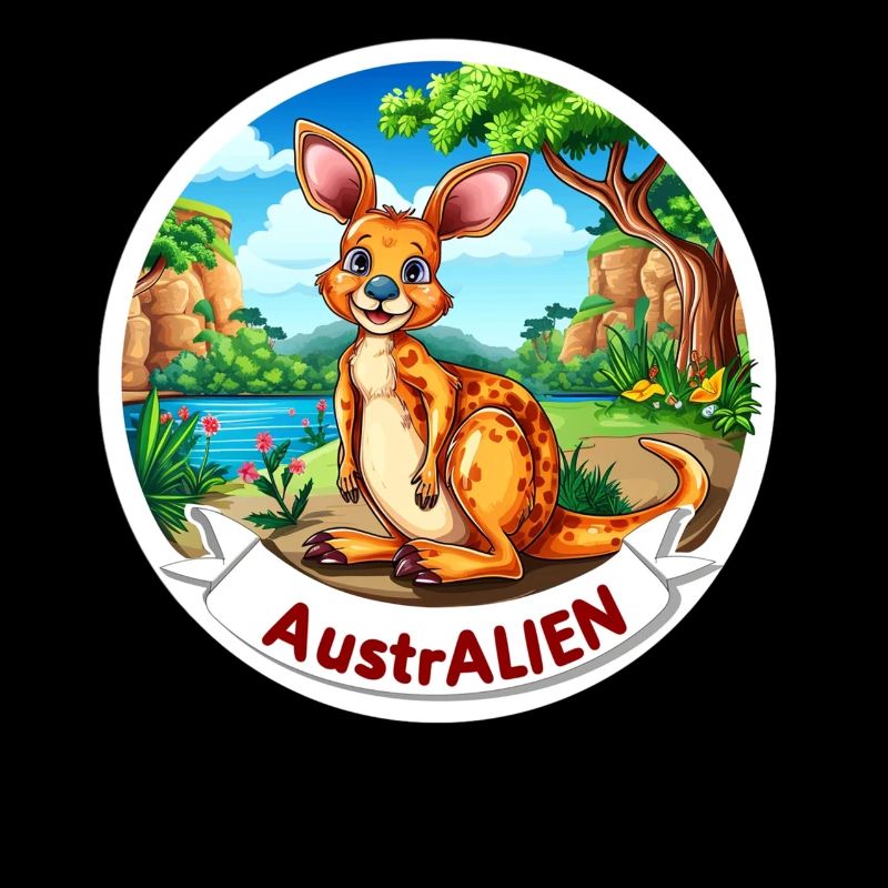 ausAustralia Roo Aussie Funny Australien Kangaroo