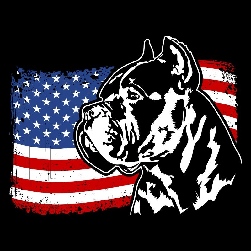 Cane Corso Italiano Amérique Drapeau Chiens Wilsigns
