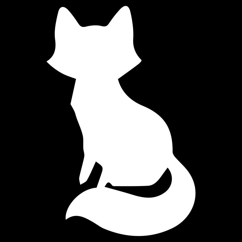 Conception ludique de la silhouette du renard