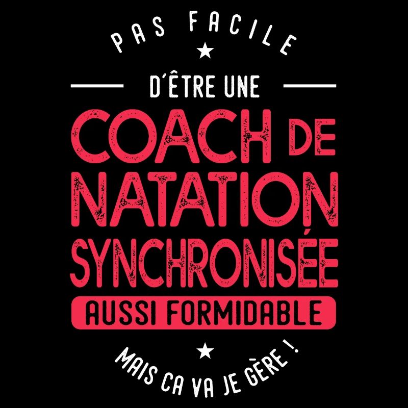 coach Natation synchronisée formidable cadeau