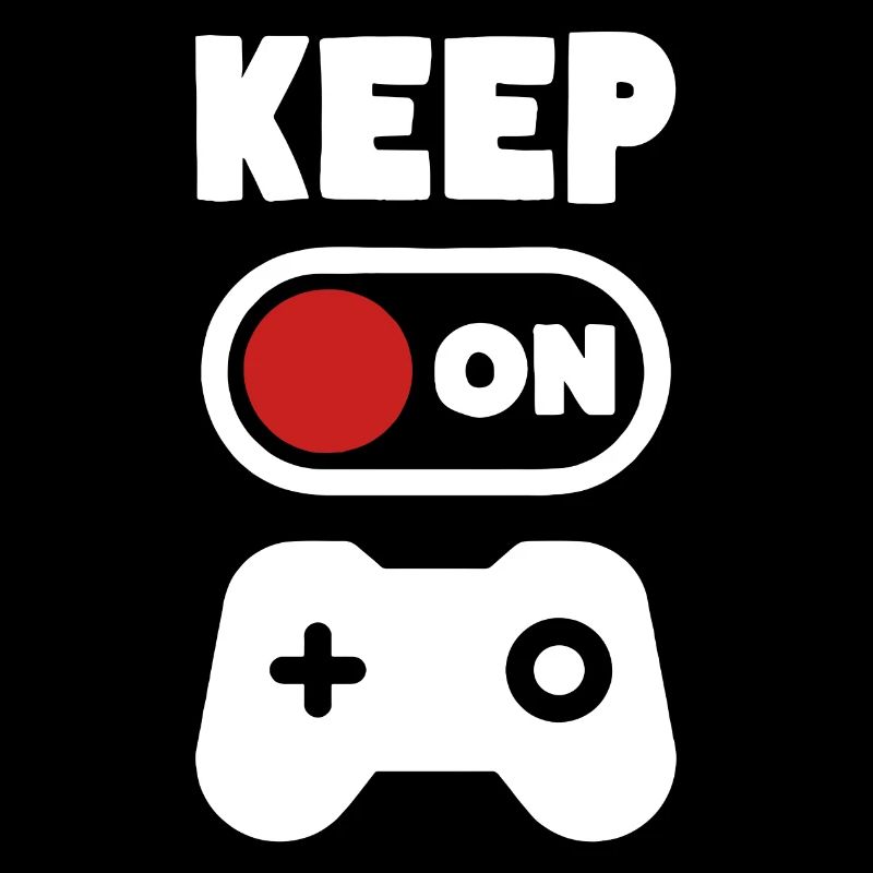 Gamer Keep on Gaming Videospiele Controller