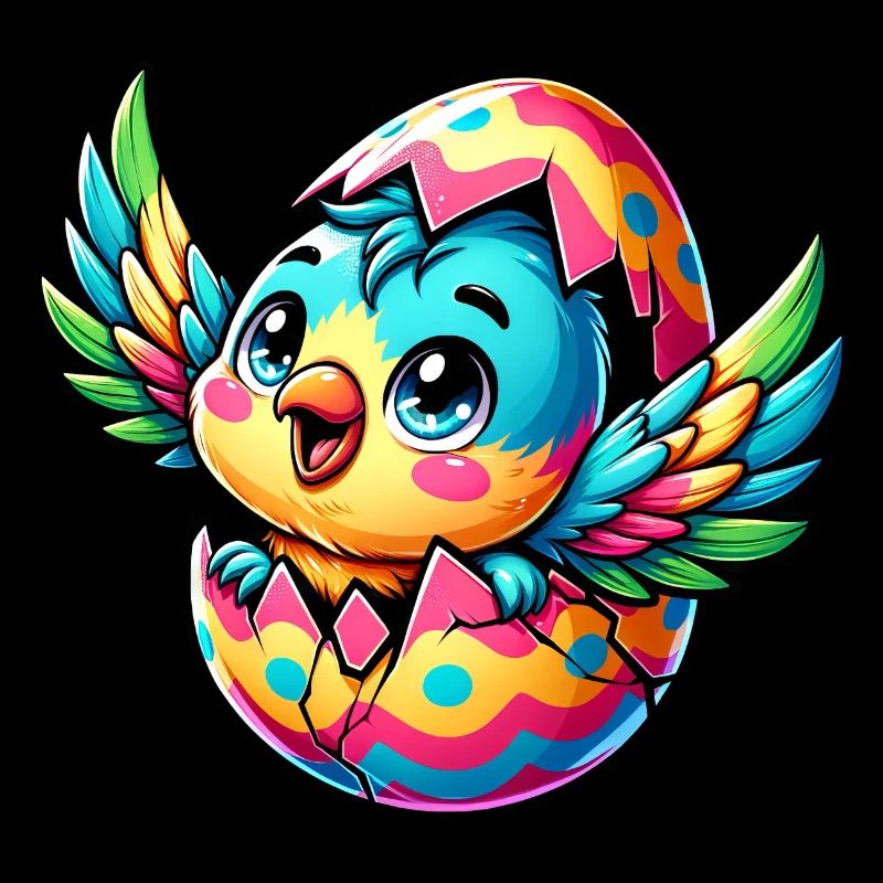 Easter Parrot Hatches from Egg