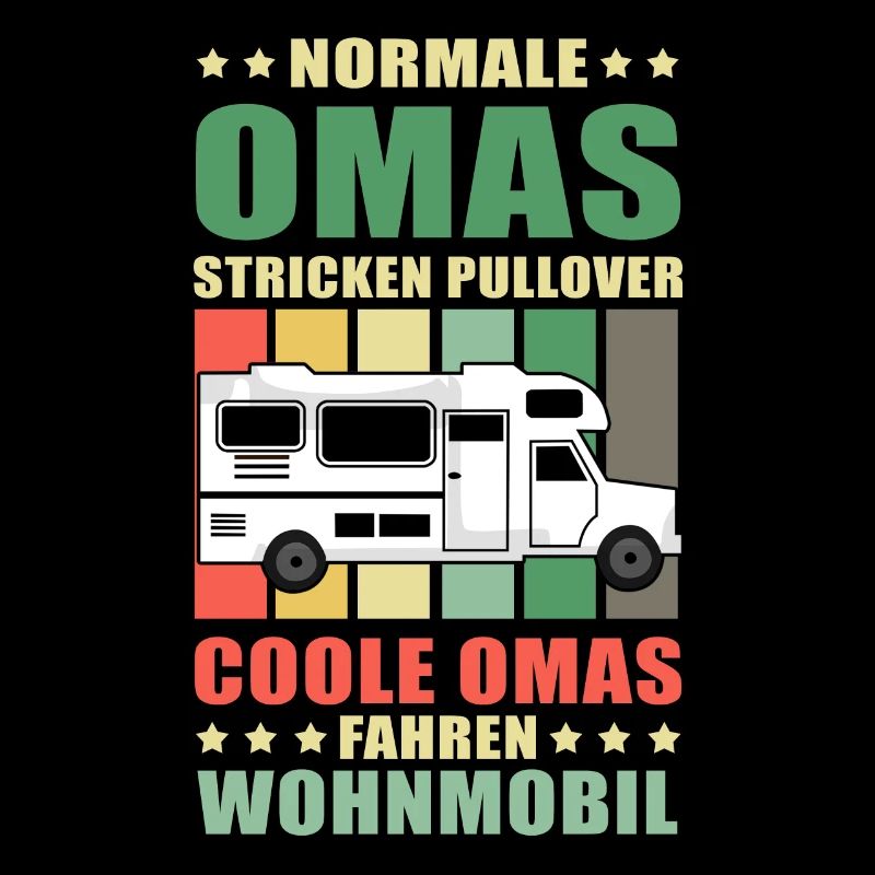 Normale Omas stricken - Camping Wohnmobil Oma