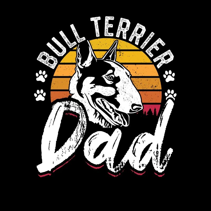 Bull Terrier Dad Geschenkidee Hunde