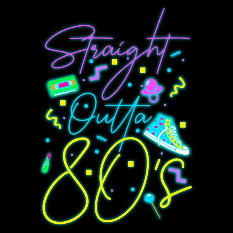 80s neon sign