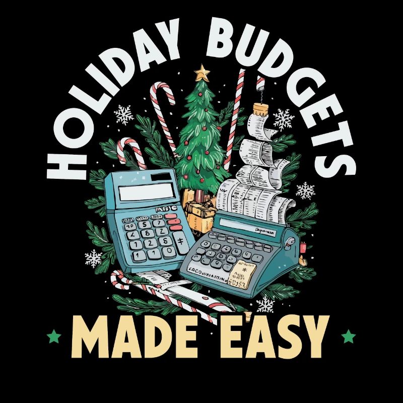 Père Noël comptable de Noël drôle