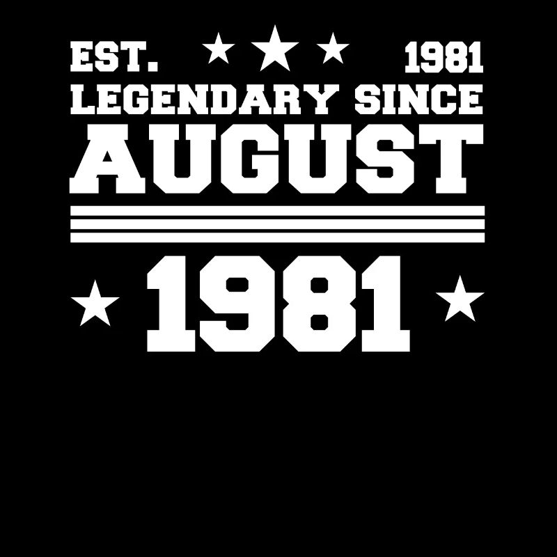 41st birthday August born 1981 Gift idea