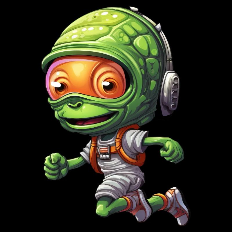 Alien Jogger: Conception de course de sprint et de marathon