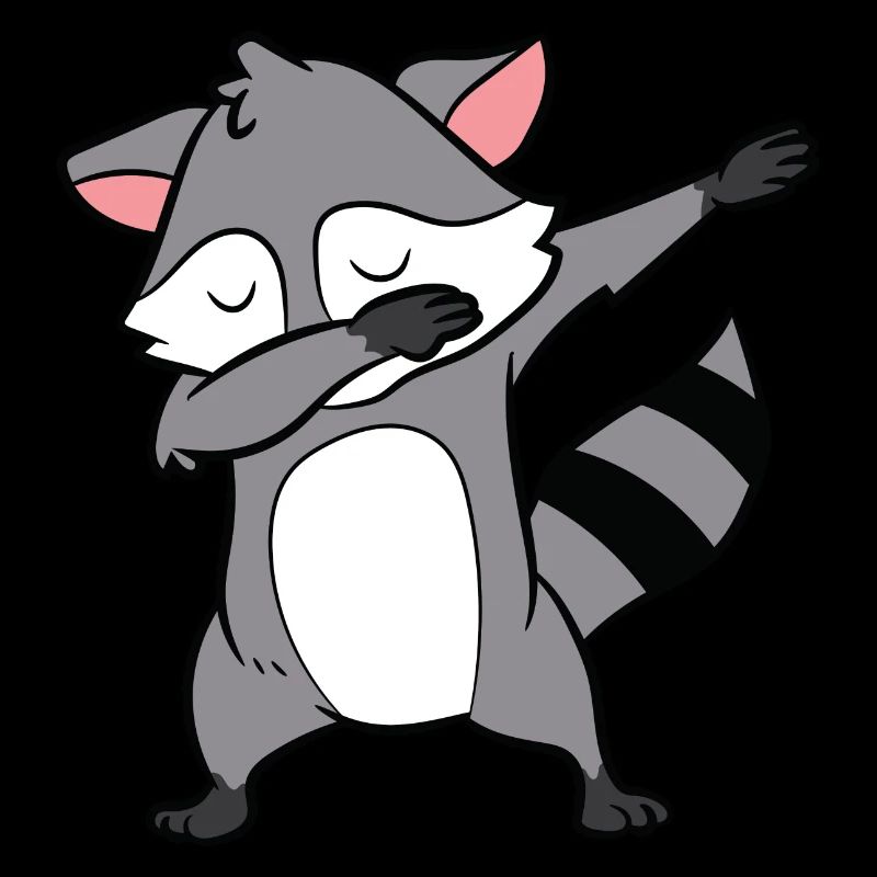 Waschbär - Dab, dabbing, dabben, tanzen