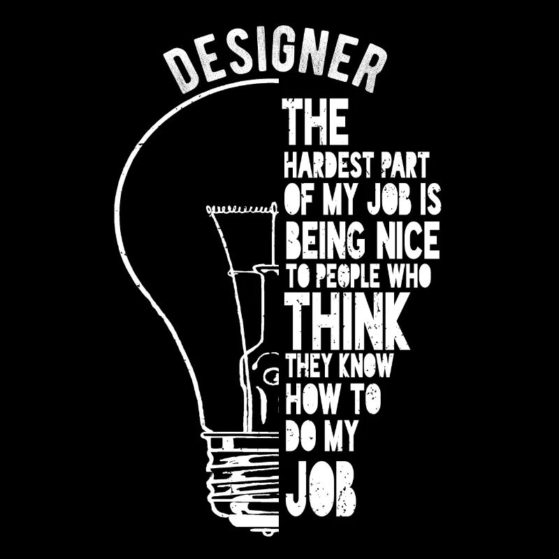 Citation sarcastique et originale du designer