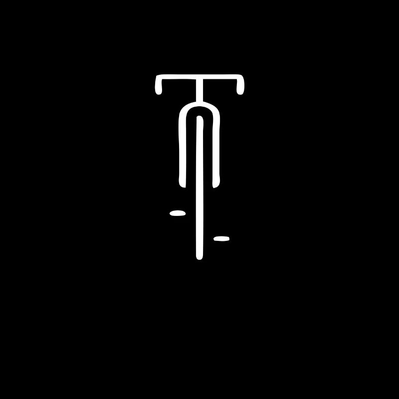 Logo vélo minimal Retro Gift, Cyclisme, grincheux