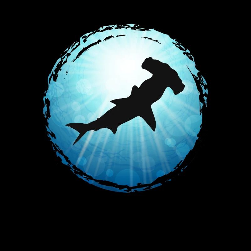 Requin marteau bleu mer océan plongée apnée apnée