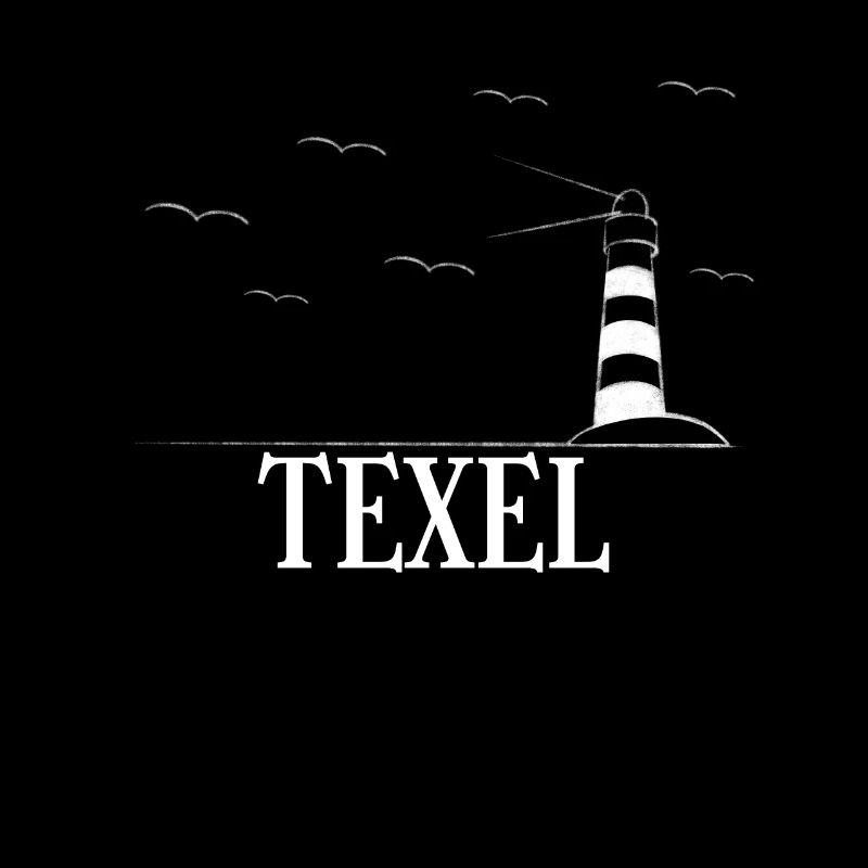 Texel Leuchtturm Möwe Geschenk Spruch