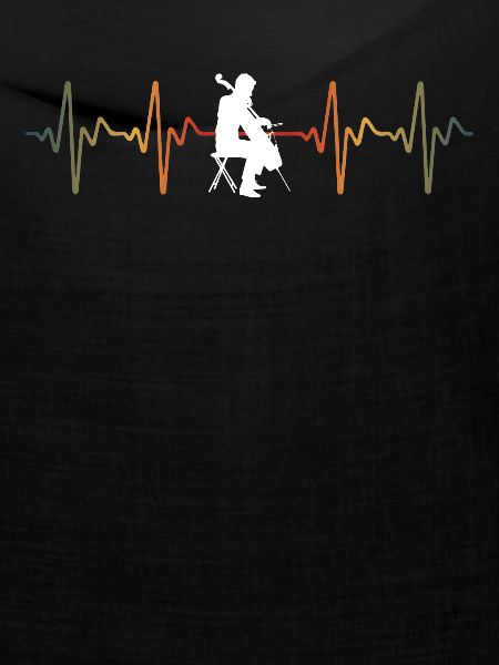 Retro cellist tshirt